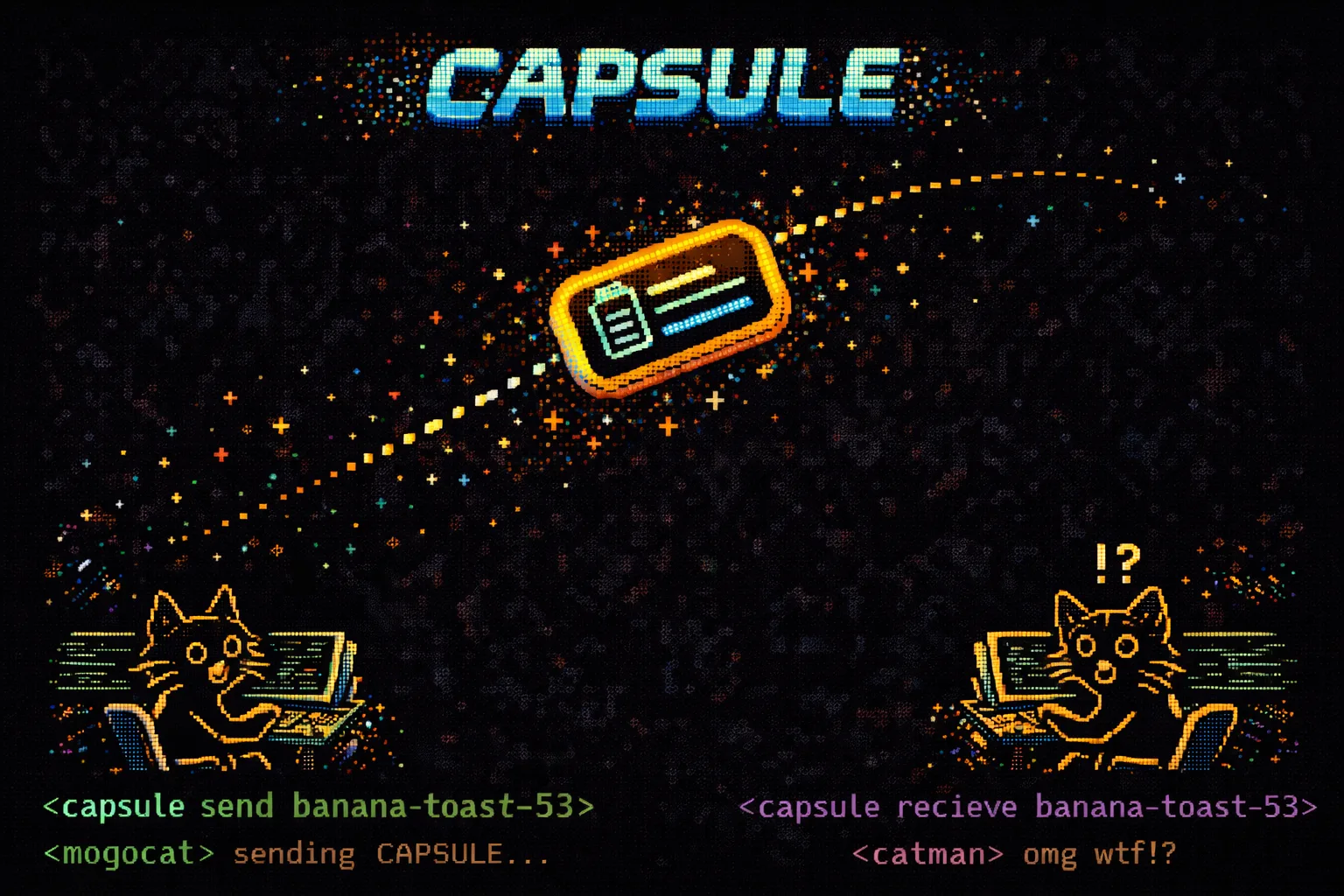 Capsule pixel-art cover